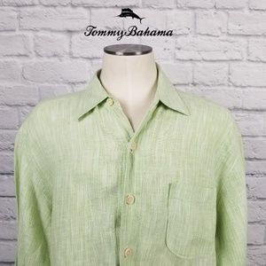 Tommy Bahama Long Sleeve Linen Casual Shirt Sz M